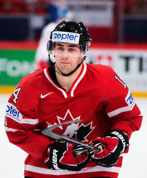 Kanadas Jordan Eberle i matchen mellan Kanada och Tjeckien