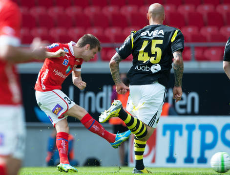 1-0 Måns Söderqvist, Kalmar, sedan Daniel Majstorovic,