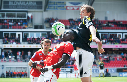 Papa Diouf, Kalmar och Nils-Eric Johansson, AIK