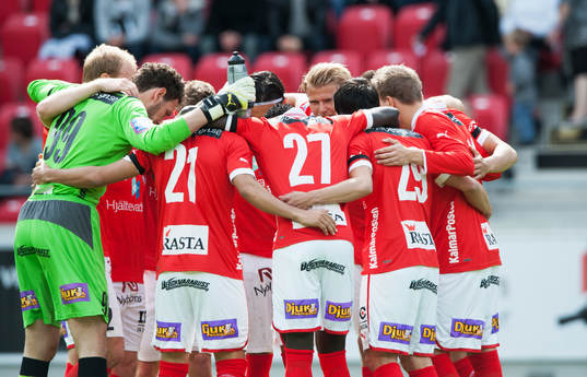 Pepar varandra före match, Kalmar