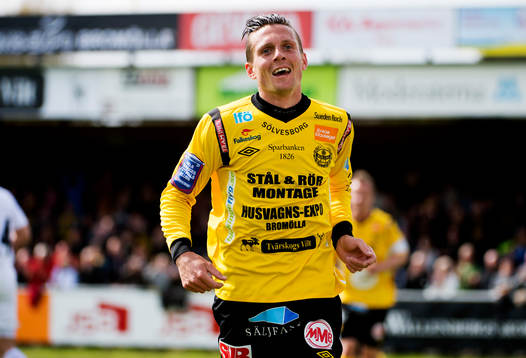 Kristian Haynes, Mjällby, jublar