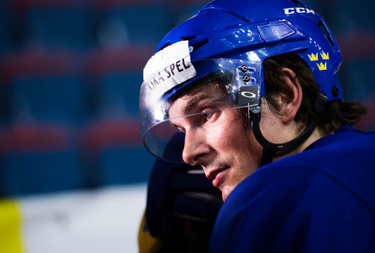 Loui Eriksson blir intervjuad