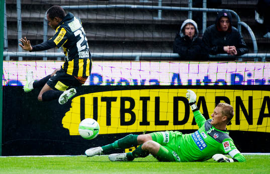 Nasiru Mohammed, Häcken, Pär Hansson, målvakt,