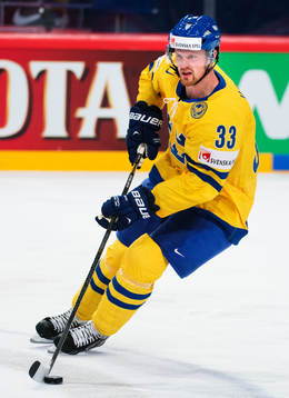 Sveriges Henrik Sedin i matchen mellan Danmark och Sverige