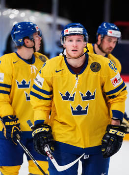 Sveriges Gabriel Landeskog i matchen mellan Danmark och