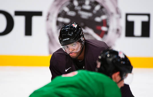P.K. Subban på Kanadas träning