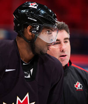 P.K. Subban på Kanadas träning