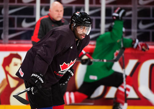P.K. Subban på Kanadas träning