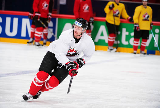 Steven Stamkos på Kanadas träning