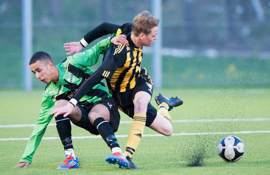Axel Harletun, Hässleholm, granulat i konstgräsmattan