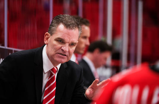 Sean Simpson, förbundskapten Schweiz, i kvartsfinalen