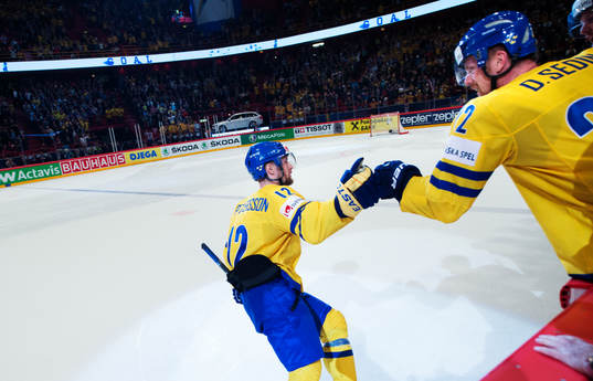 Sveriges Fredrik Pettersson jublar