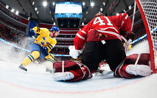 Sveriges Daniel Sedin i kvartsfinalen mellan Kanada och