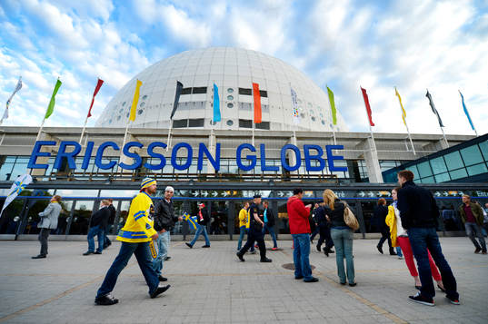 Översikt/exteriör Ericsson Globe Globen entré