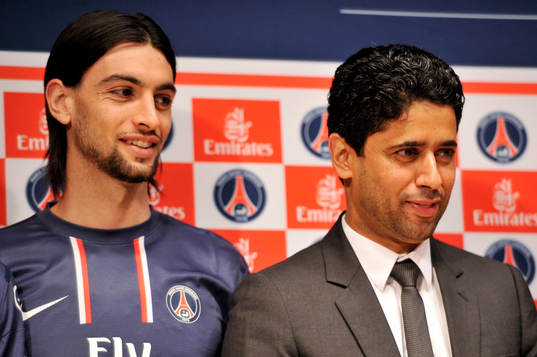 Javier PASTORE / Nasser AL KHELAIFI - 17.05.2013 -