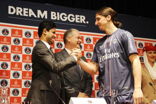 Nasser AL KHELAIFI / Thierry ANTINORI / Zlatan IBRAHIMOVIC