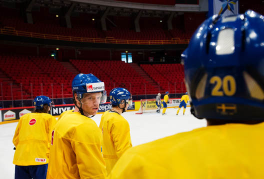 Nicklas Danielsson på Sveriges träning