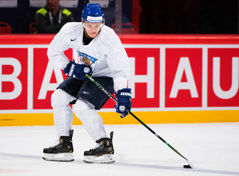 Mikael Granlund på Finlands träning
