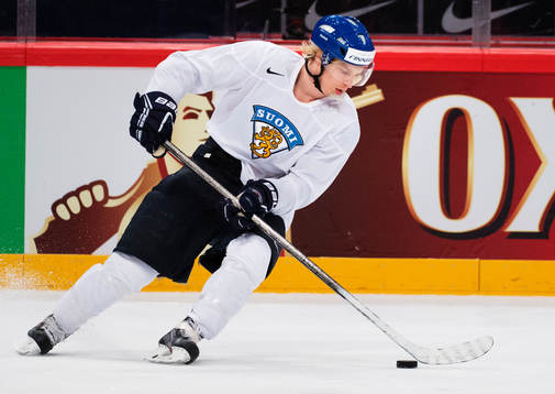Antti Pihlström på Finlands träning