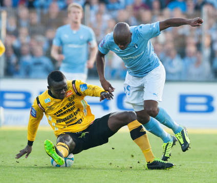 Tokelo Rantie, Malmö och Gbenga Arokoyo, Mjällby