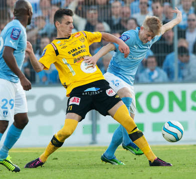 Filip Helander, Malmö och Haris Radetinac, Mjällby