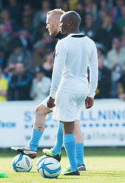 Magnus Eriksson och Tokelo Rantie, Malmö FF