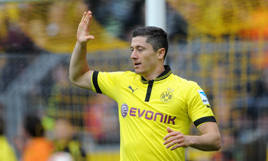 0 Jubel Robert Lewandowski (Dortmund)
