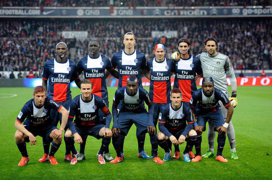 Equipe du PSG - 18.05.2013 - Paris Saint Germain / Brest -