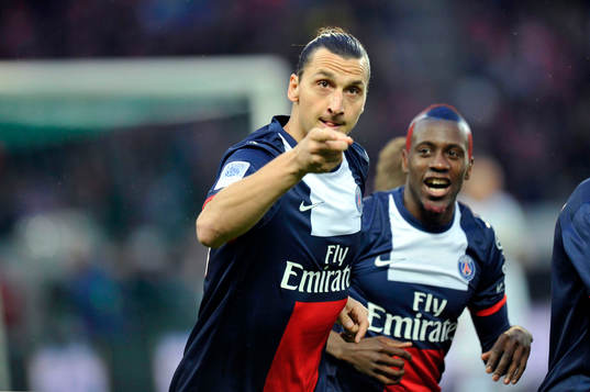 Joie de Zlatan IBRAHIMOVIC / Blaise MATUIDI - 18.05.2013 -