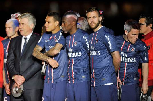 Carlo ANCELOTTI / Gregory VAN DER WIEL / Blaise MATUIDI /