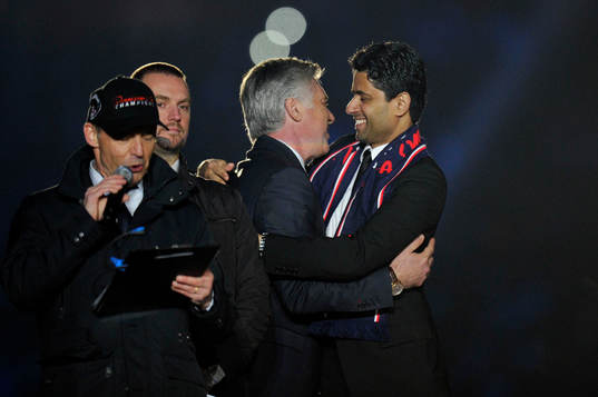 Carlo ANCELOTTI / Nasser AL KHELAIFI - 18.05.2013 - Paris