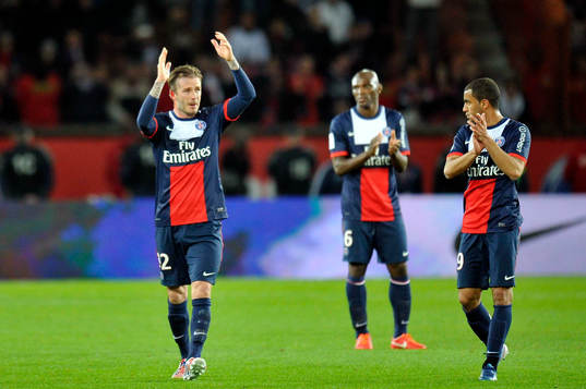 David BECKHAM / LUCAS  - 18.05.2013 - Paris Saint Germain /