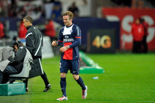 David BECKHAM / LUCAS  - 18.05.2013 - Paris Saint Germain /