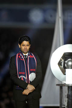 Nasser AL KHELAIFI  et le trophee Hexagoal - 18.05.2013 -