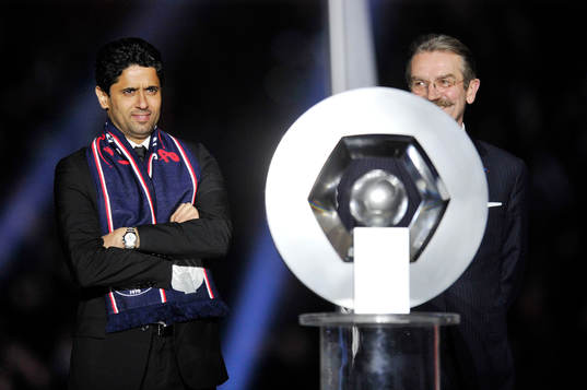 Nasser AL KHELAIFI / Frederic THIRIEZ et le trophee