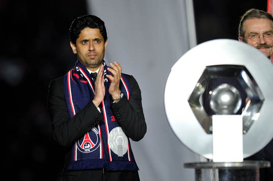 Nasser AL KHELAIFI / Frederic THIRIEZ et le trophee