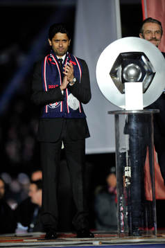 Nasser AL KHELAIFI / Frederic THIRIEZ et le trophee