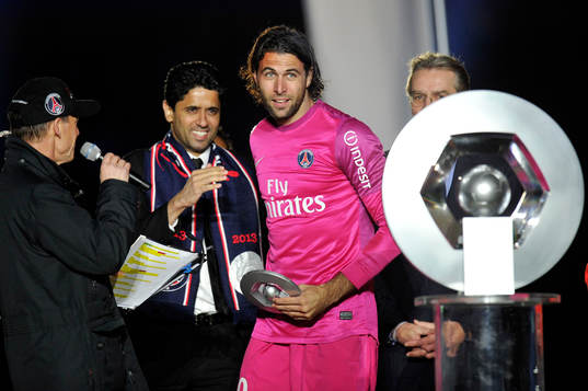 Nasser AL KHELAIFI / Salvatore SIRIGU et le trophee