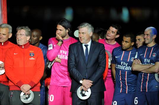 Salvatore SIRIGU / Carlo ANCELOTTI - 18.05.2013 - Paris