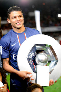 Thiago SILVA et le trophee Hexagoal - 18.05.2013 - Paris