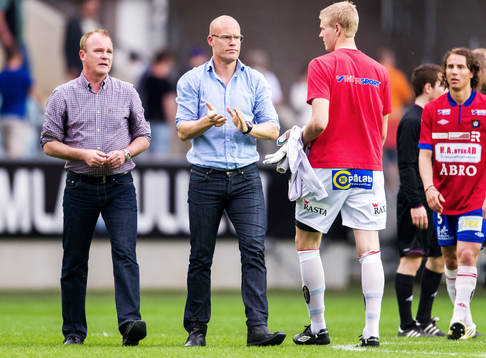 Roger Franzén och Joel Cedergren, tränare Sundsvall