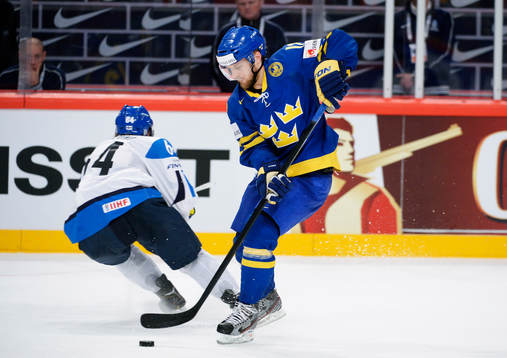 Fredrik Pettersson, Sverige, i semifinalen mellan Finland