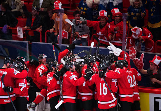 Jubel bland Schweiz spelare