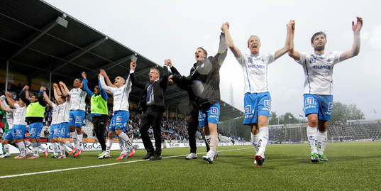 Segerglädje IFK Norrköping med Norrköping tränare Jan