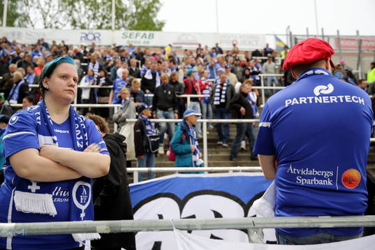 Besvikna supporters i Åtvidabergs FF