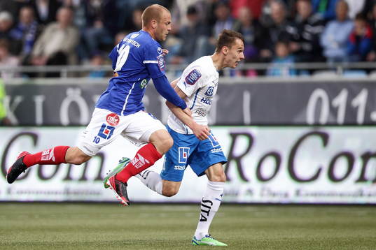 Åtvidaberg Daniel Sjölund och Norrköping Siim Luts