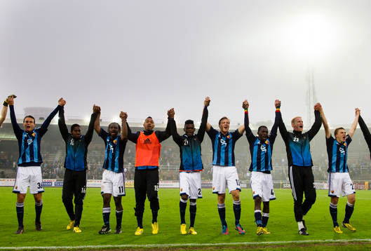 Djurgården spelare tackar publiken