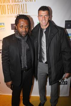 Bernard Diomede et Gregory Coupet ( trophee d'honneur UNFP