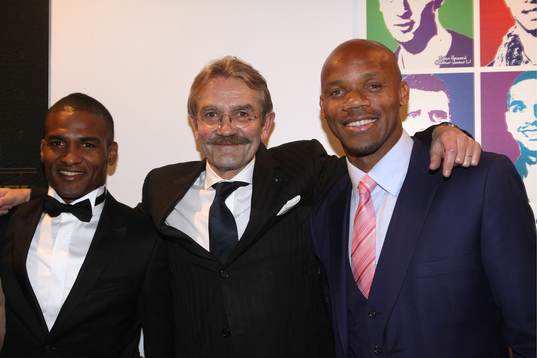 Frederic Thiriez, Florent Malouda et Jean Alain Boumsong -