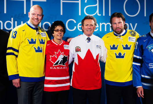 Mats Sundin, Danielle Goyette, Paul Henderson och Peter